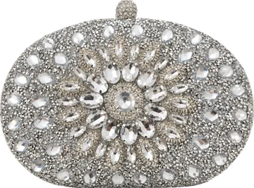 Clutch Pedras prata